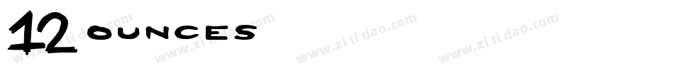 12 Ounces字体转换
